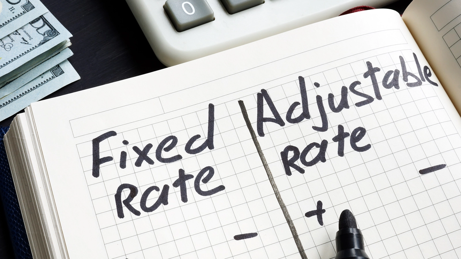 fixed rate adjustable rate graphic