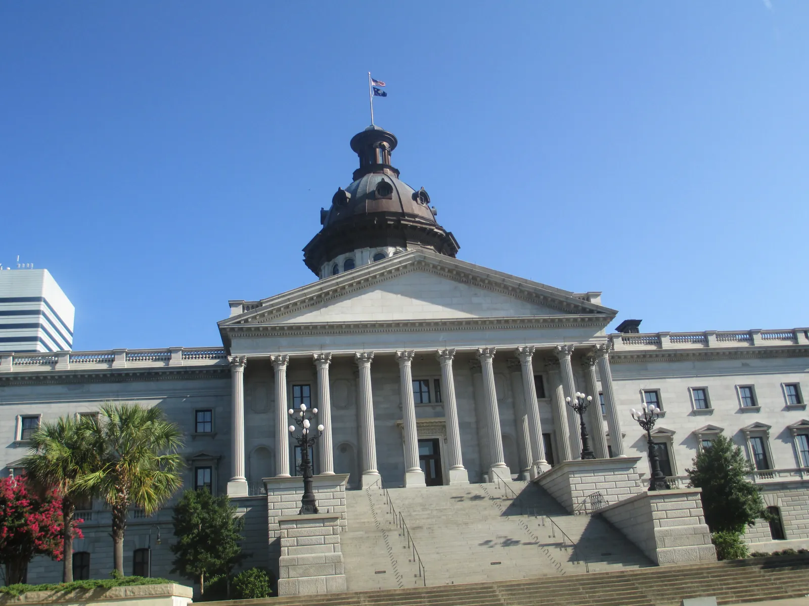 South Carolina State House in downtown Columbia, where PBT Bancorp helps Fort Jackson Soldiers and Veterans buy homes with VA loans
