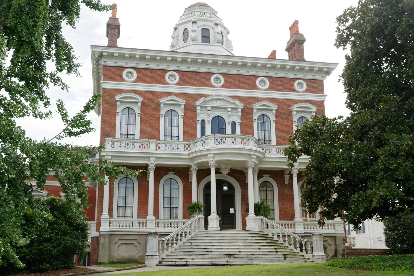 The historic Hay House mansion in Macon, Georgia, where PBT Bancorp helps Veterans and Robins AFB commuters buy homes with VA loans
