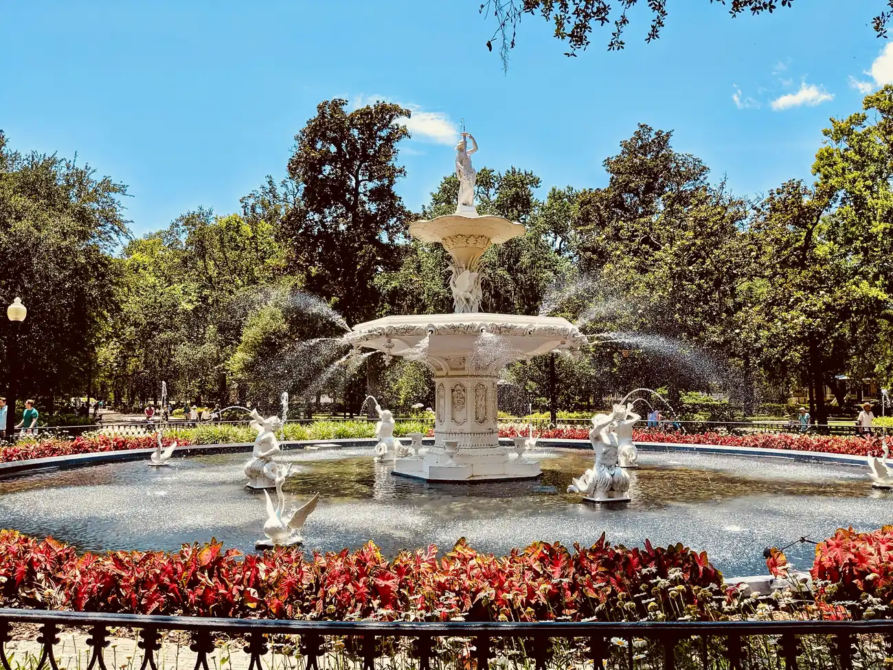 Forsyth Park fountain in Savannah, one of the Georgia communities where PBT Bancorp closes VA loans statewide