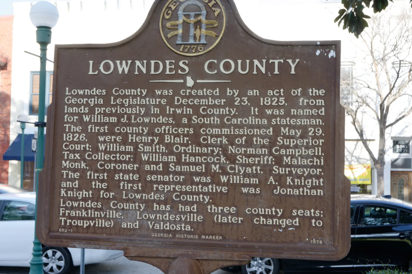Historic Lowndes County Courthouse on Courthouse Square in downtown Valdosta, Georgia, where PBT Bancorp helps Moody AFB Airmen and Veterans buy homes with VA loans