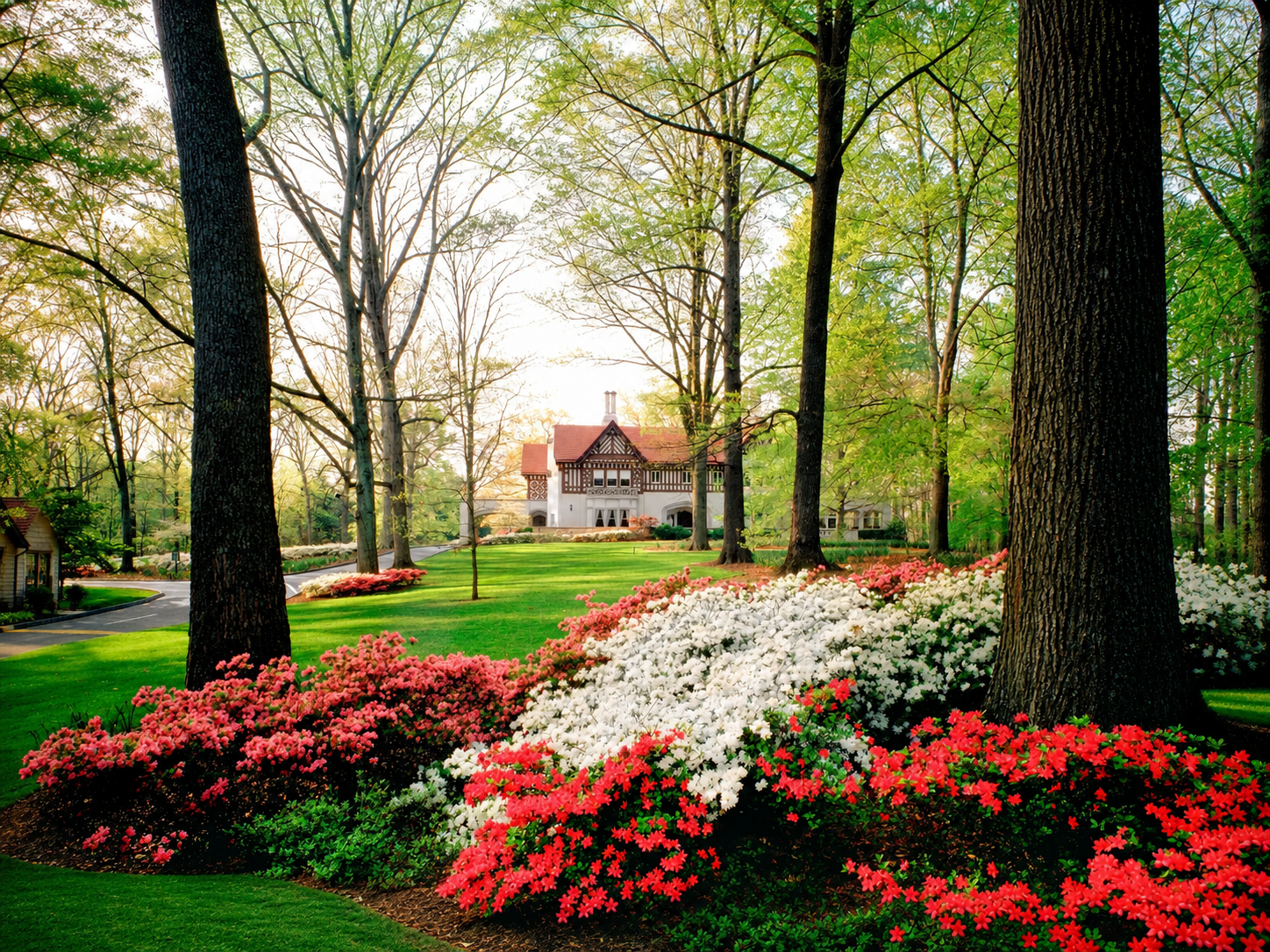 Callanwolde Fine Arts Center surrounded by gardens in Atlanta's Druid Hills neighborhood Callanwolde Fine Arts Center surrounded by gardens in Atlanta's Druid Hills neighborhood